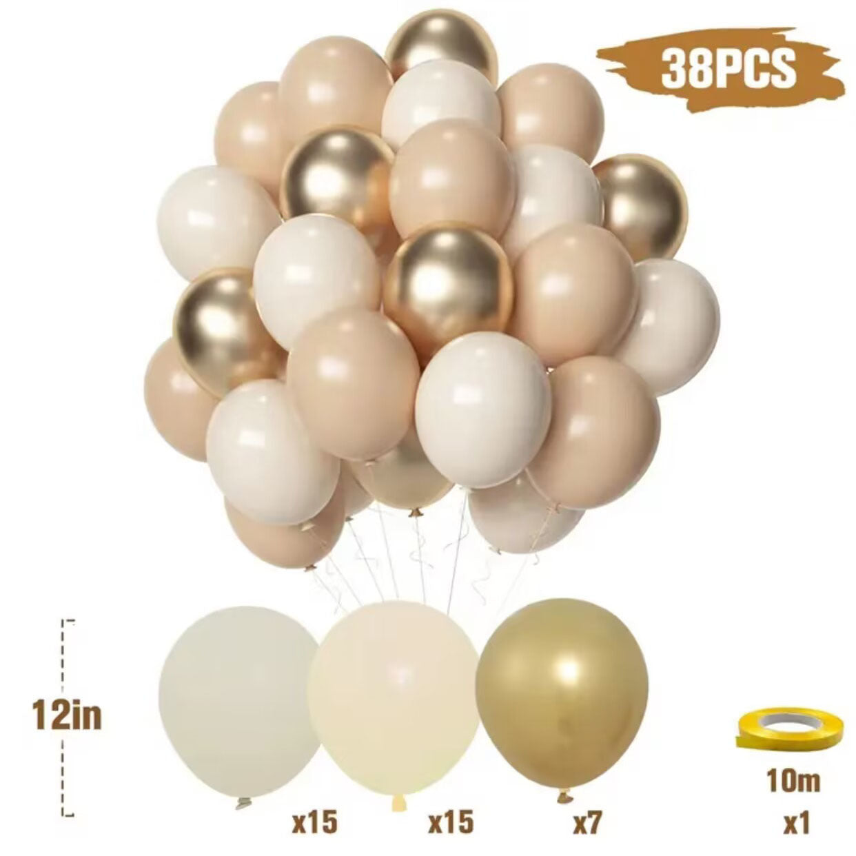 Pack Morandi Color Balloons – 12 Inch Pastel Party Decorations