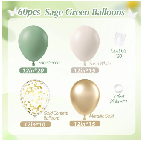 Muted Moments decoration balloon for party