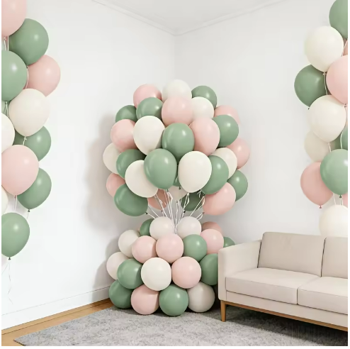 Morandi Color Balloon Set - 35pcs 10" Matte Latex Balloons for Aesthetic Party Decor
